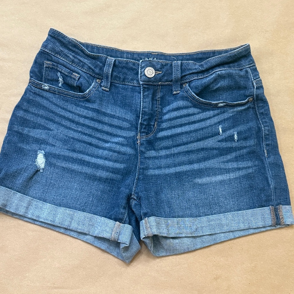 Time and Tru Dark Blue Jean Shorts